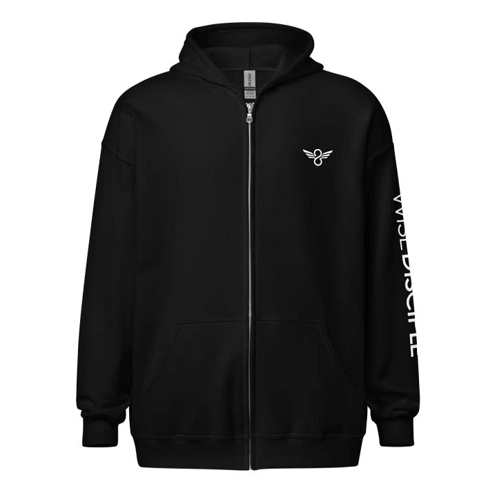 Wise Disciple Logo (Black Zip Hoodie) product image (1)