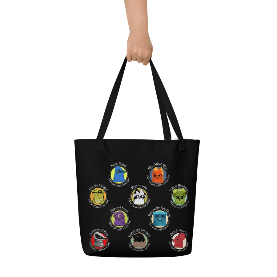 Root Factions Shoulder Tote Bag for Board Gamers - 10 Factions Polka Dot - unofficial product image (6)