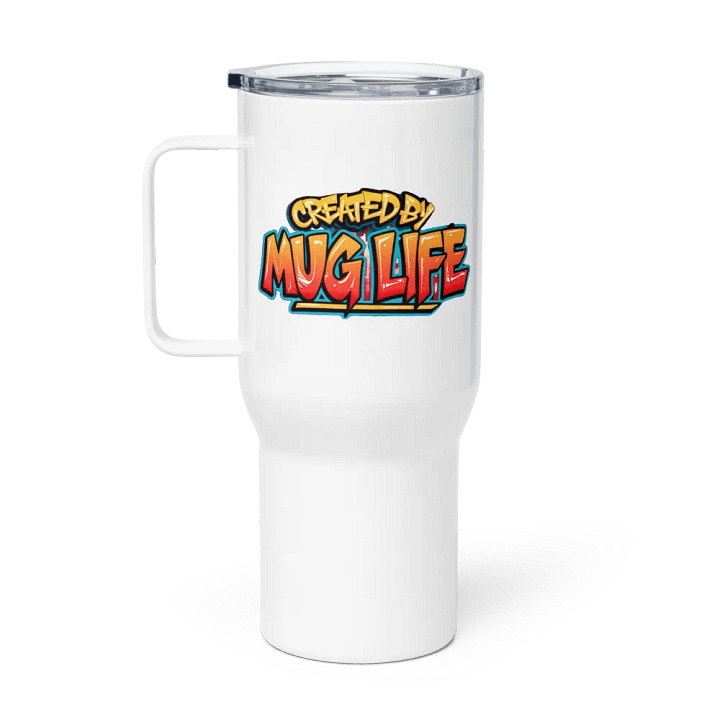 25oz & 40oz Travel Mug with Handle, Lid and Straw product image (1)