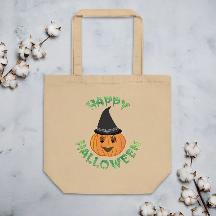 Spooky Pumpkin Halloween Tote Bag product image (7)