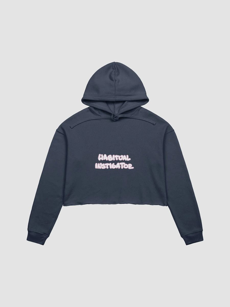 HABITUAL INSTIGATOR (lined design, #E1B9CE) fleece cropped hoodie product image (18)