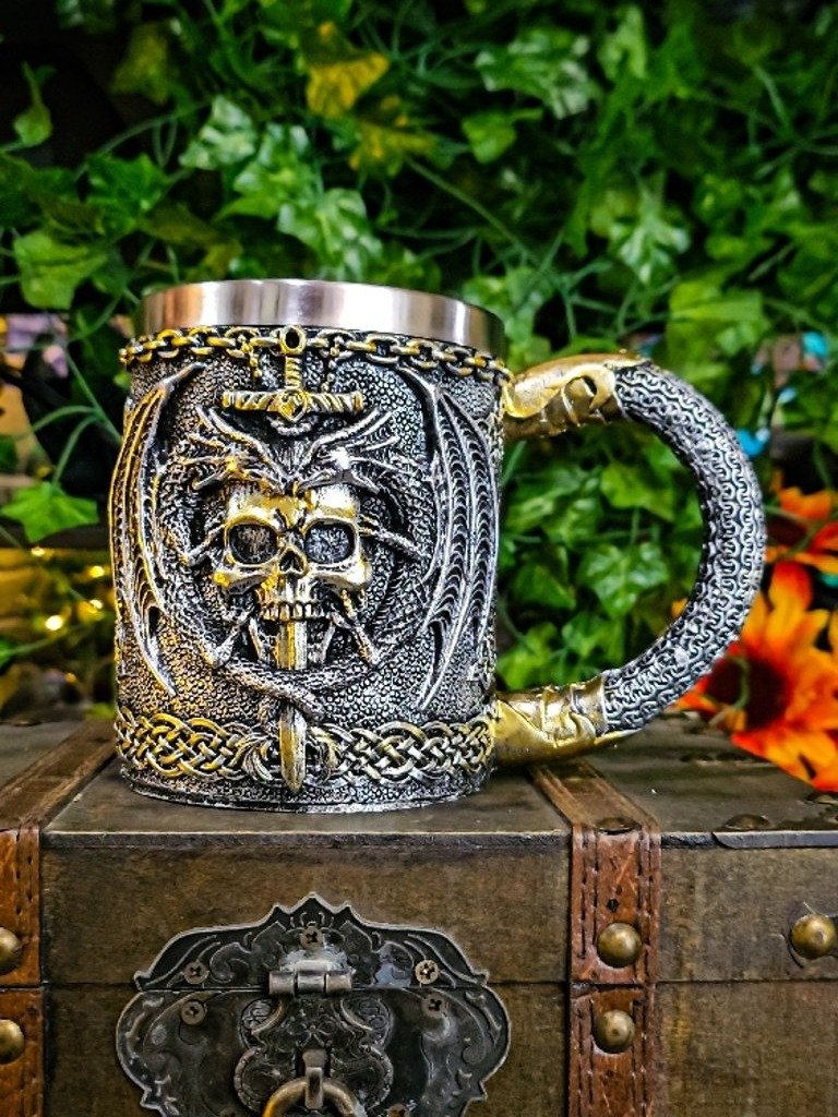 The Armored Kingdom Dragonborn Blade and Skull Deathbrew Mug product image (2)