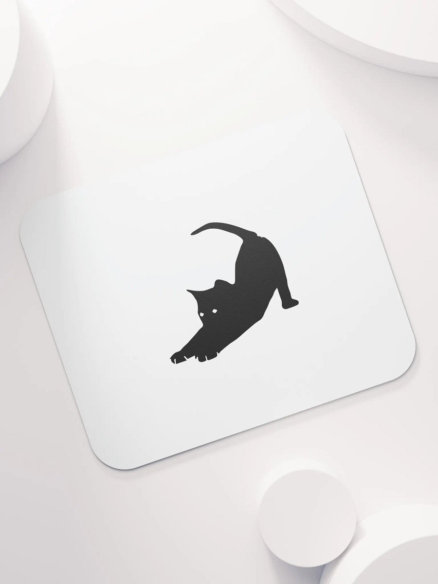 Stretching Black Cat Mouse Pad product image (7)