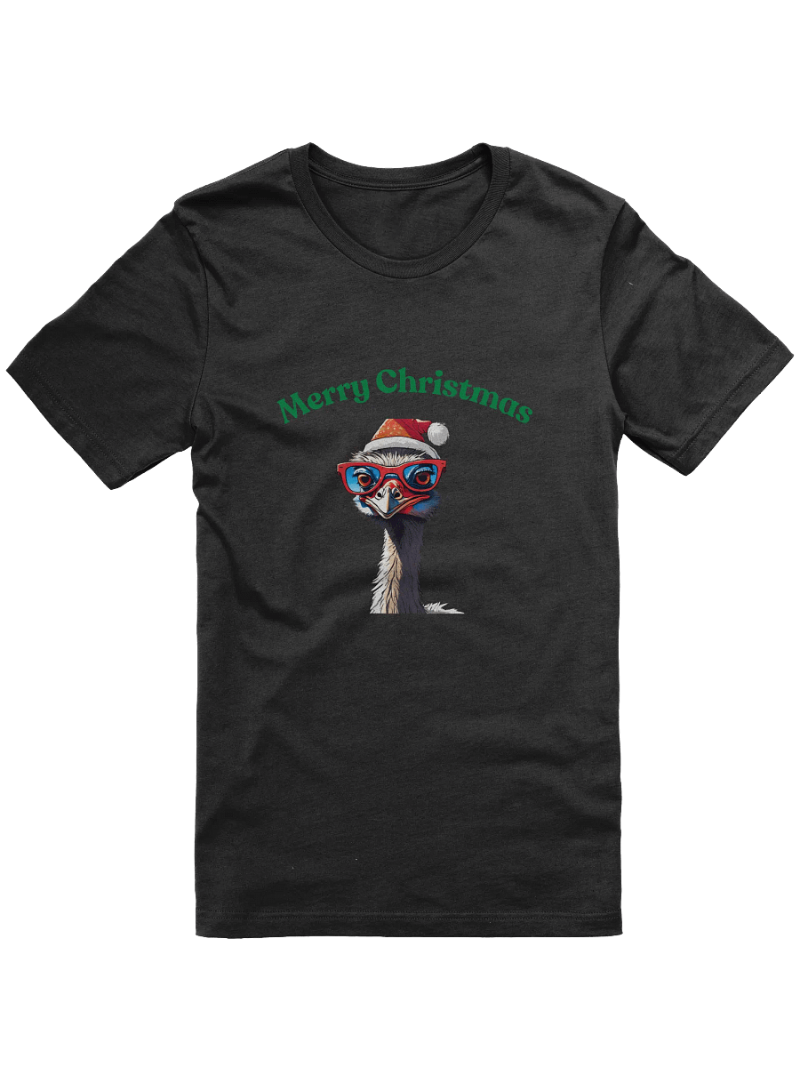 Festive Emu Merry Christmas T-Shirt - Green product image (1)