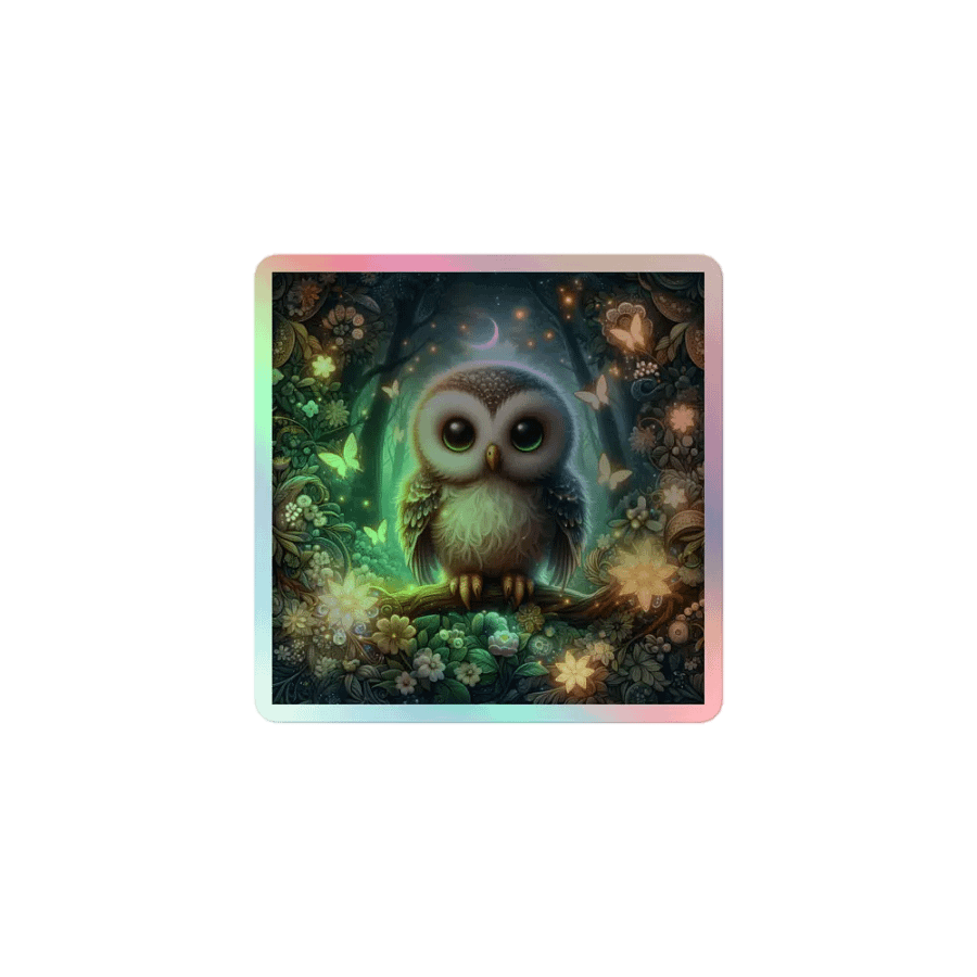 Enchanted Owl Holographic Sticker Set product image (1)