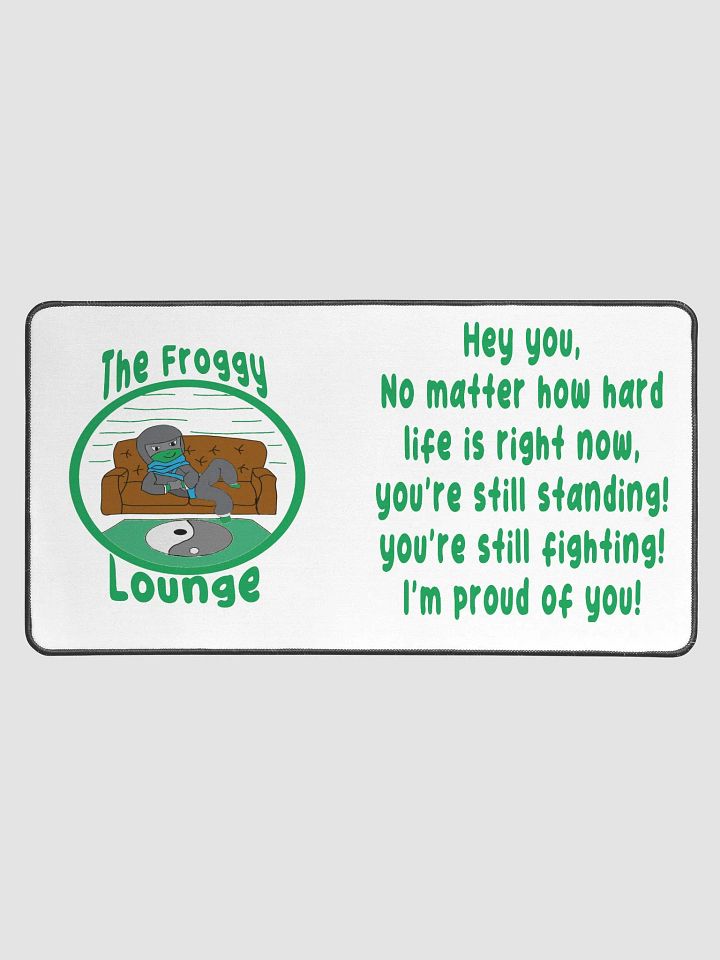 hey you desk mat - green product image (1)