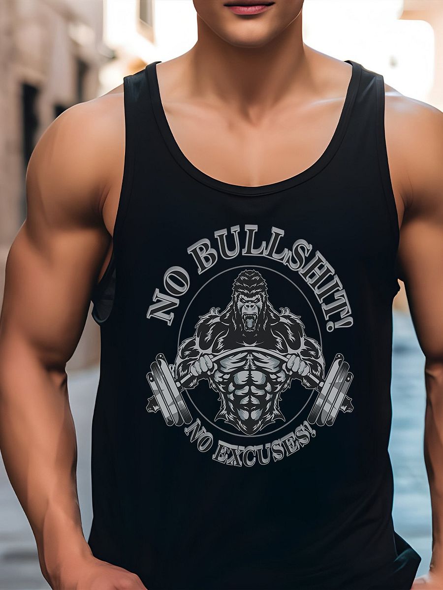 Workout Gym Fitness No Bullshit No Excuses Weightlifting Tshirt and Gifts Tanktop product image (1)