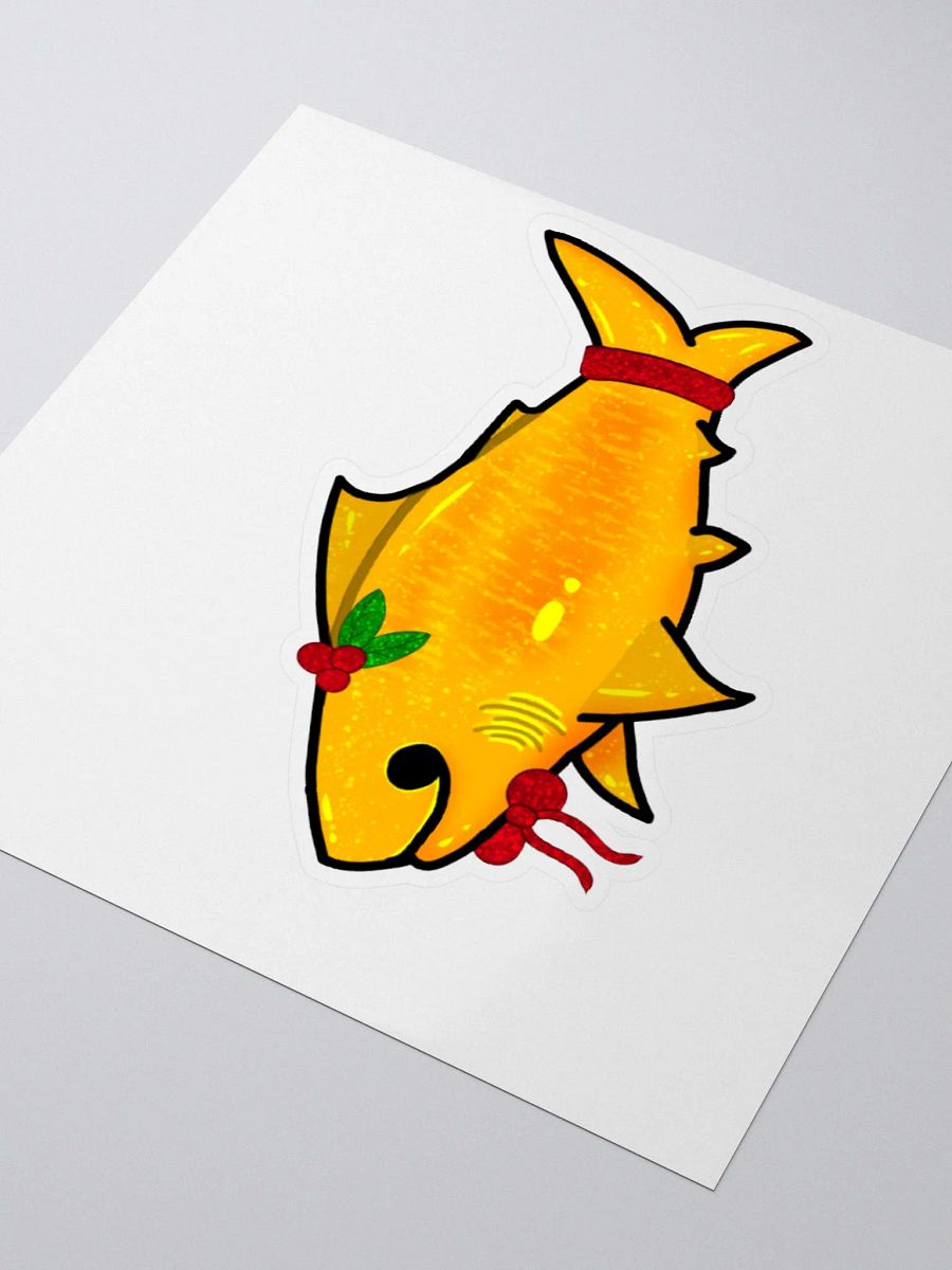 Whale Shark Holiday Mistletoe Sticker product image (8)