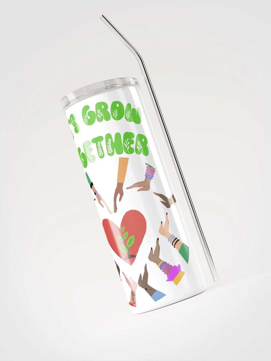 Let's Grow Together Stainless Steel Tumbler product image (3)