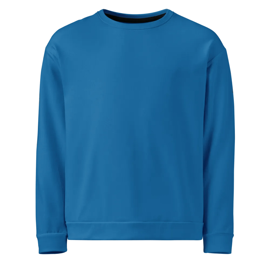 Plain Atlantic Blue True Summer Unisex Recycled Polyester Heavyweight Premium Sweatshirt by Treasure Pie product image (1)