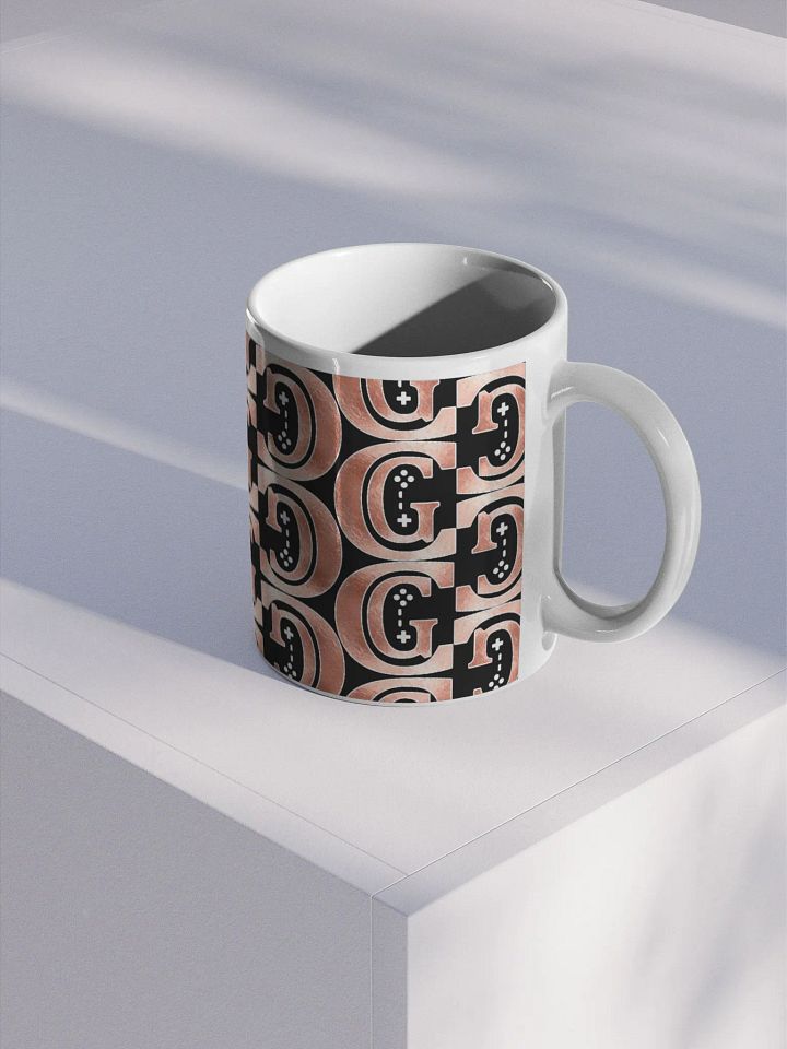 Dark Rose Gold Logo Pattern Mug product image (2)