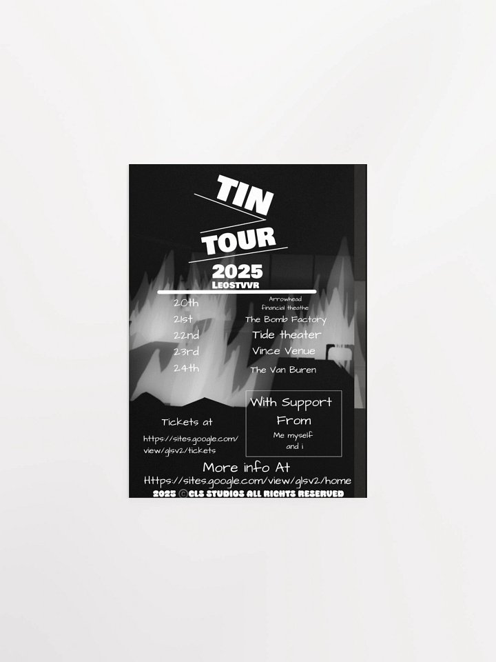 Tin Tour Poster product image (1)