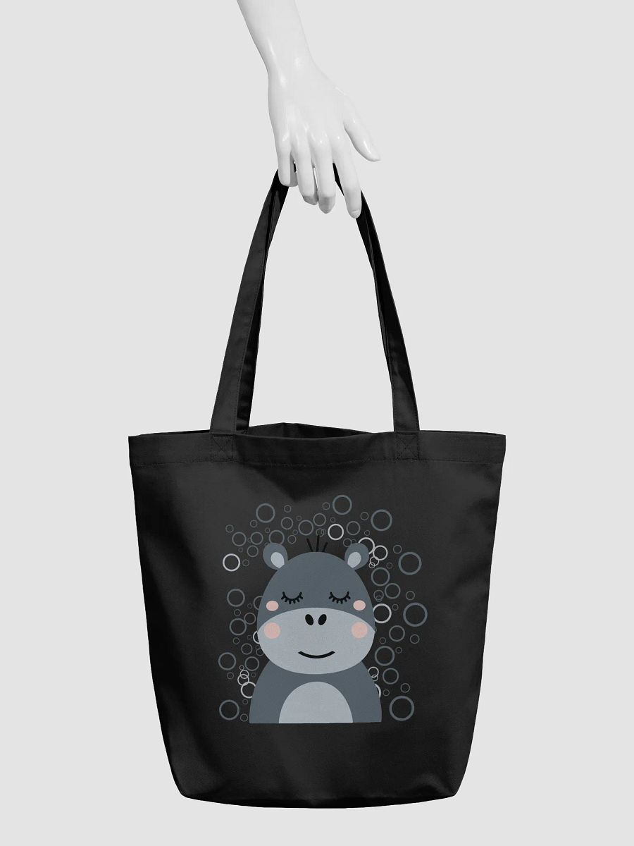 Blush Hippo Eco Tote Bag product image (5)