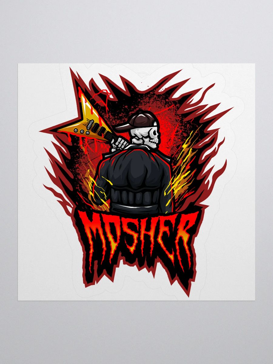 MOSHER GUITAR LOGO STICKER product image (1)