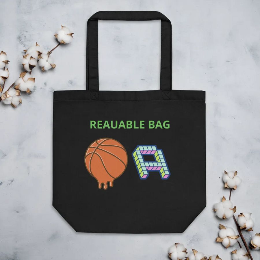 Reausable bag with basketball product image (4)