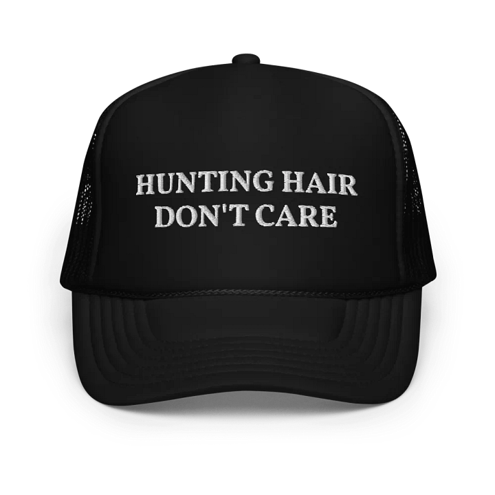 Hunting Hair Don't Care - Funny Embroidered Hat Trucker Cap product image (1)