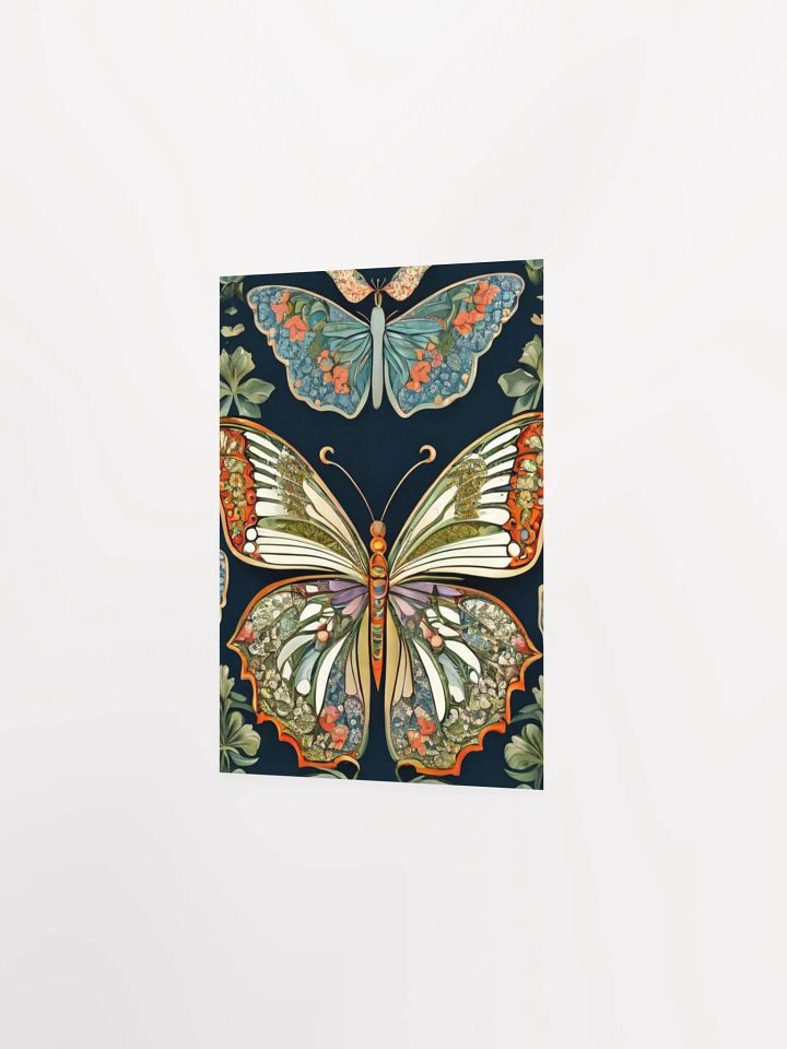 William Morris Inspired Butterfly Two Poster 5x7 inch product image (2)