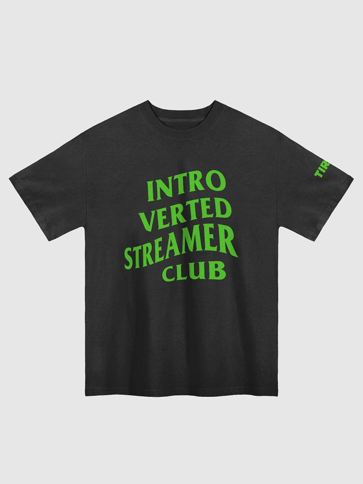 Introverted Streamer Club "Team Green" Oversized Tee product image (11)