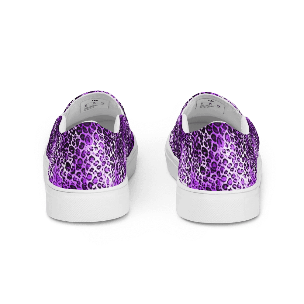 Purple Leopard Pattern Canvas Shoes product image (4)