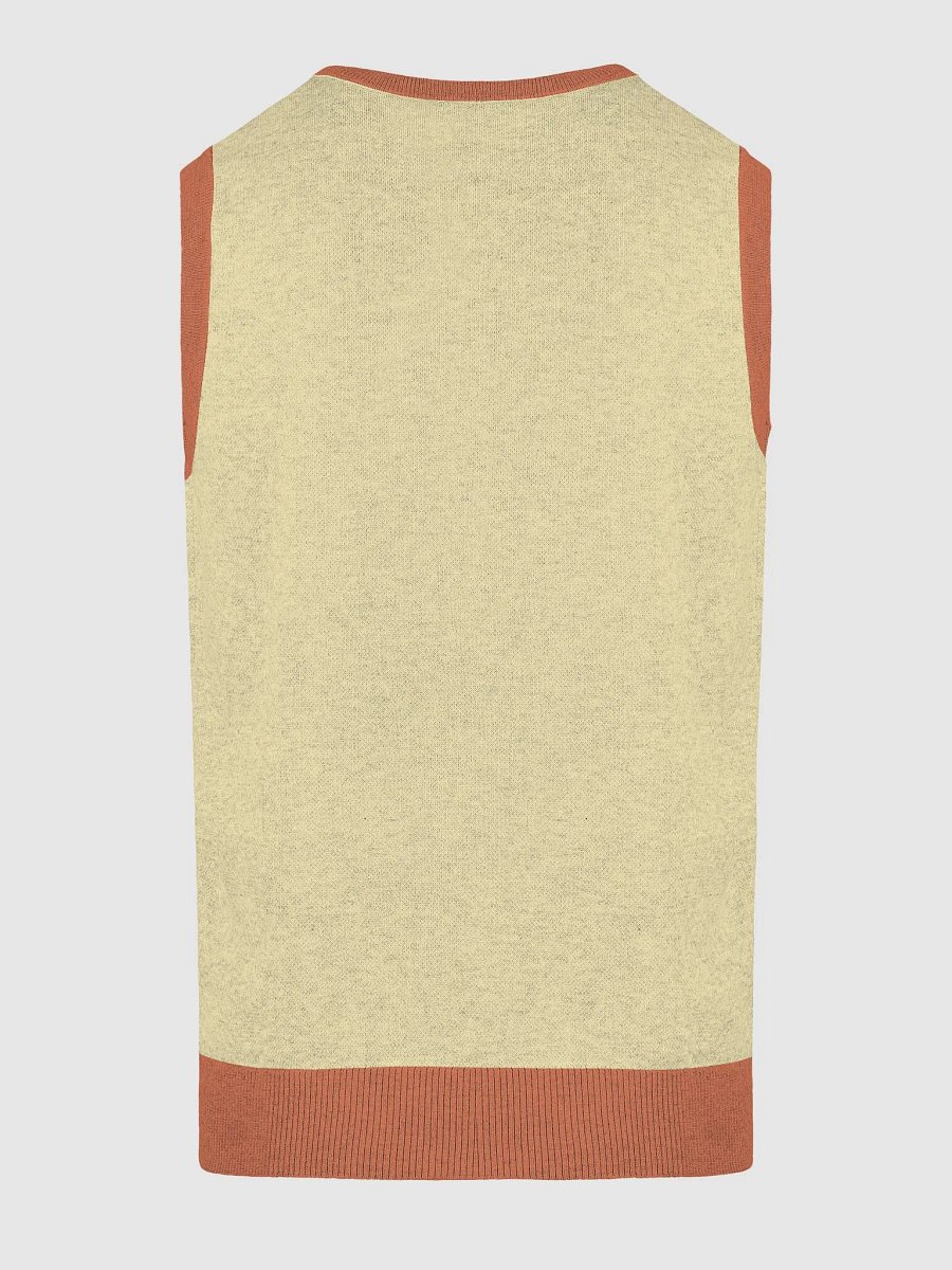 Mid-Century Mosaic Knitted V-Neck Vest product image (19)