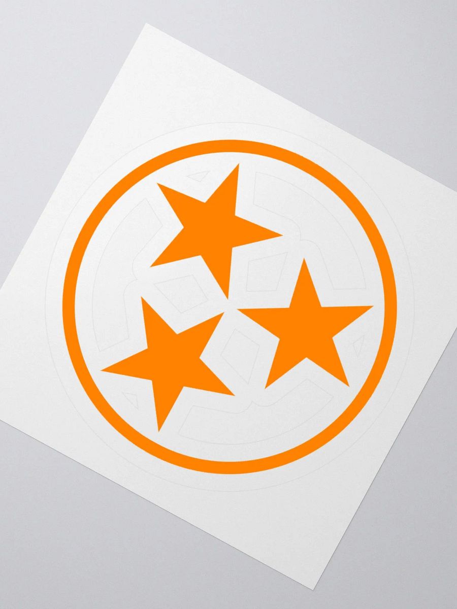 Orange Tri Star Sticker product image (4)
