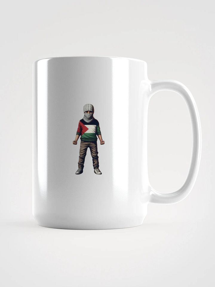 White Glossy Mug | AI Design FREE PALESTINA product image (1)