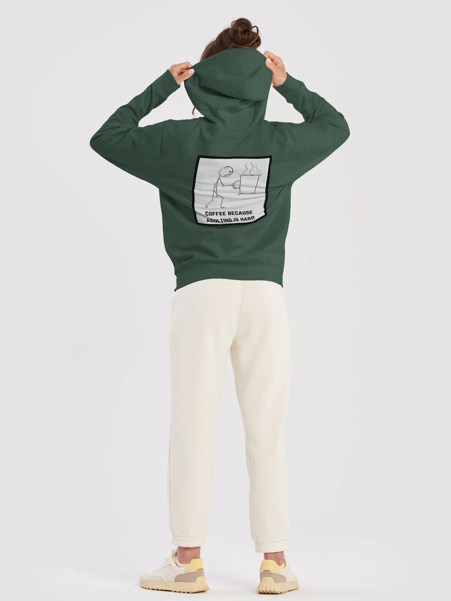 COFFEE BECAUSE ADULTING IS HARD -HOODIE (UNISEX) product image (61)