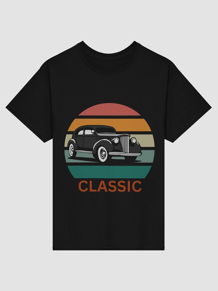 Vintage Classic Car Striped T-Shirt product image (1)