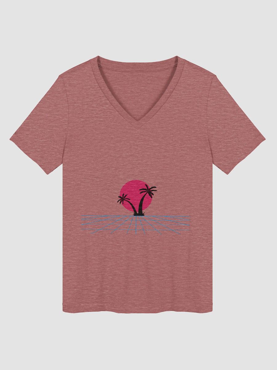 Retro Palm Paradise V-Neck Tee product image (1)