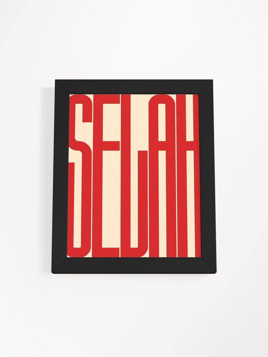 "SELAH" Premium Matte Framed poster product image (2)