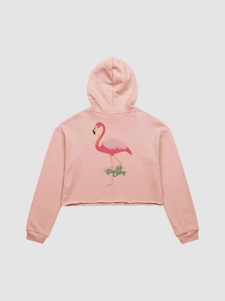 Flamingo Paradise Fleece Crop Hoodie product image (1)