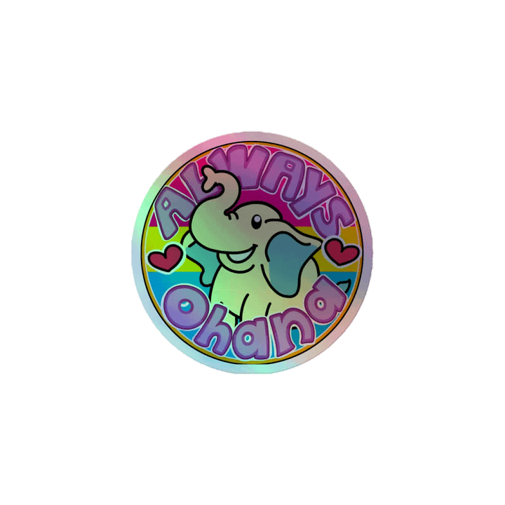 AlwaysxOhana Logo Holo Sticker product image (1)