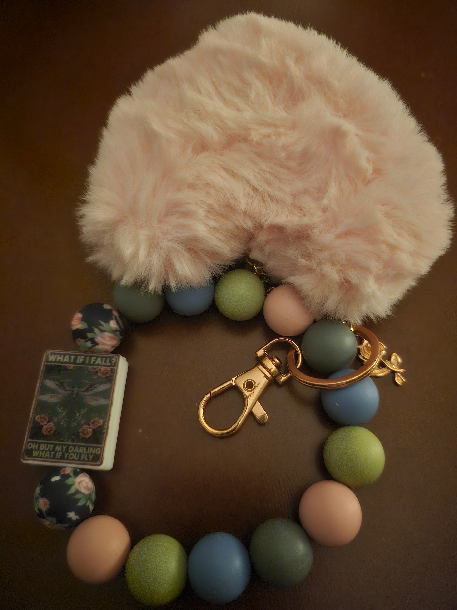 Handmade Silicone Bead Keychain Wristlet product image (3)