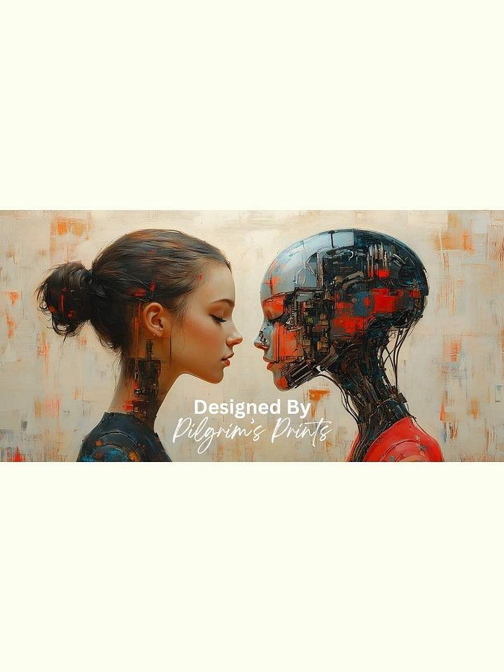Fusion of Minds: Humanity and Technology - 16x8 product image (1)