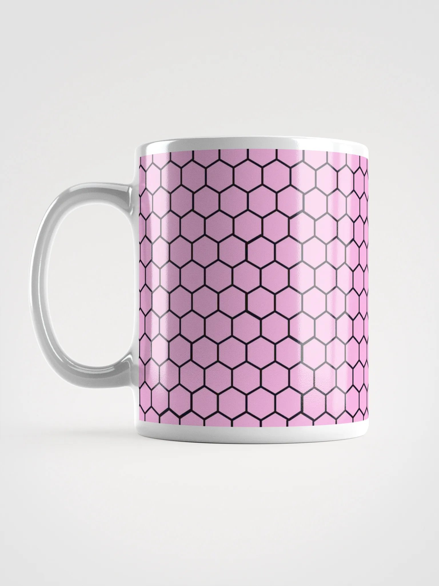 Pink Hex Grid Mug product image (6)