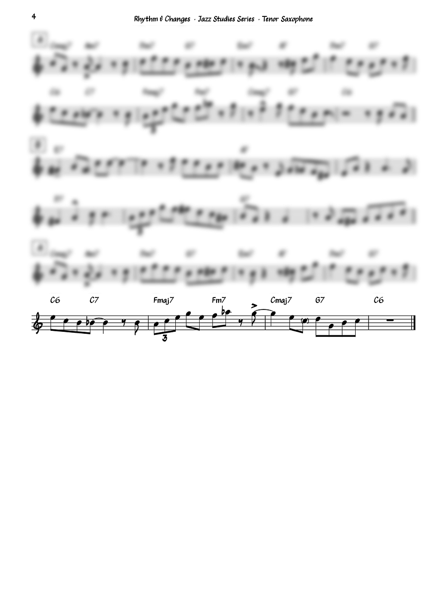 Rhythm & Changes - Tenor Saxophone product image (4)