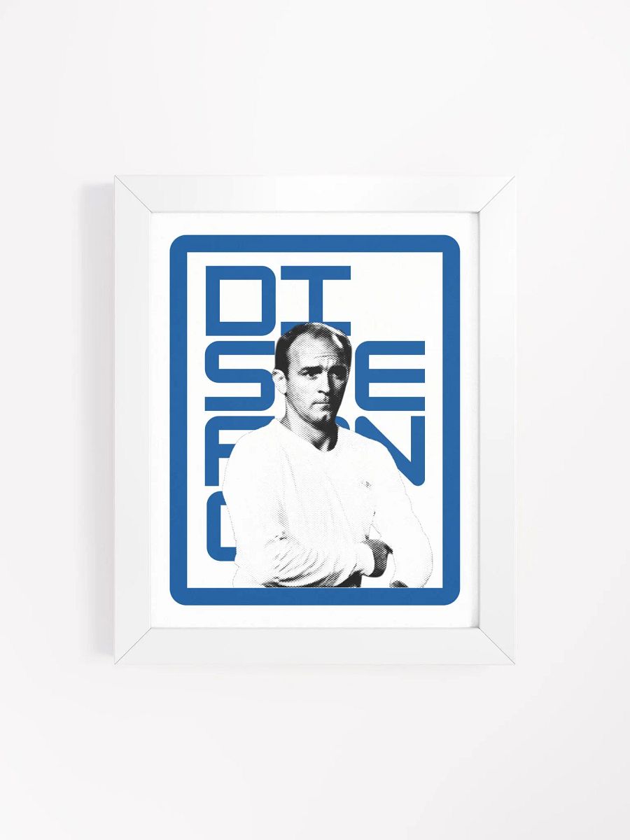 Alfredo Di Stéfano BW Real Madrid Name Art Framed Print product image (2)