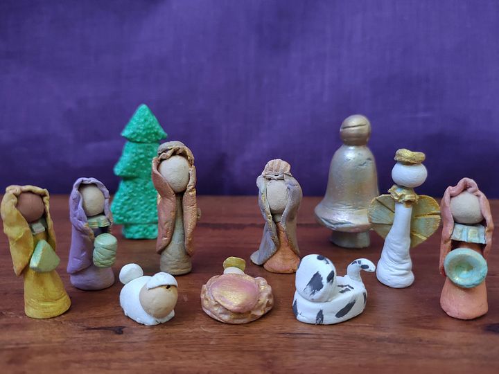 Presépio miniatura, conjunto de 11 peças product image (1)