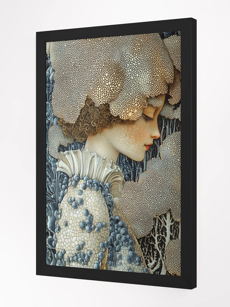 Mushroom Crown Maiden: Fantasy Poster of an Enigmatic Forest Nymph product image (2)