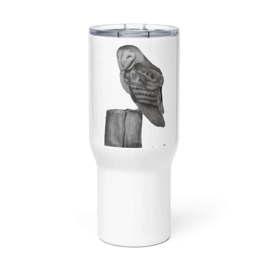 Barn Owl Drawing Travel Cup product image (2)