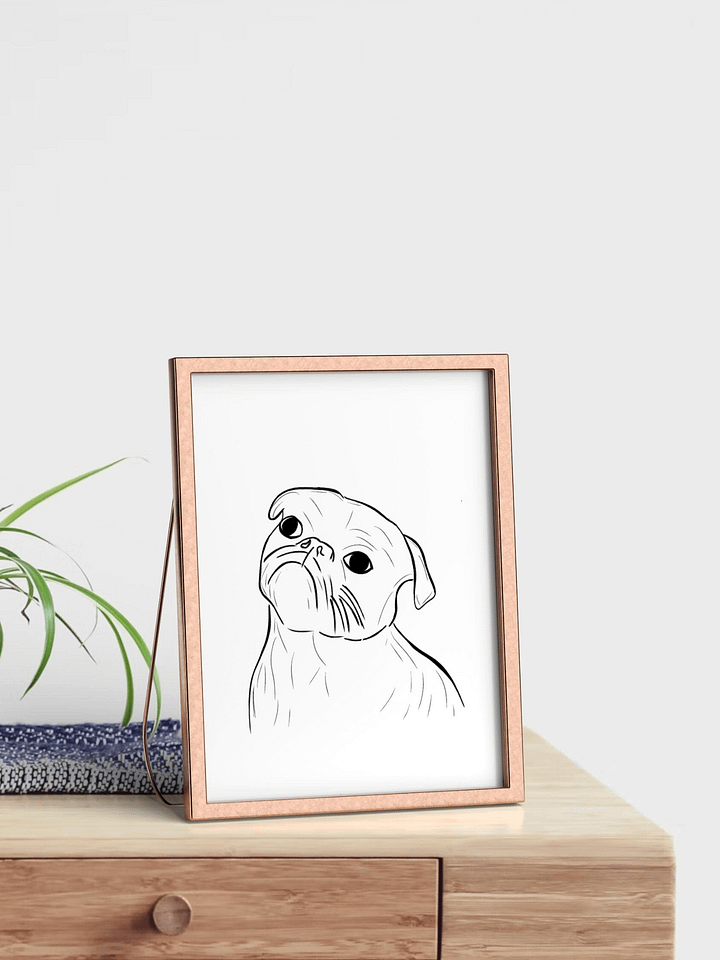 pet portrait custom drawing from photo product image (2)