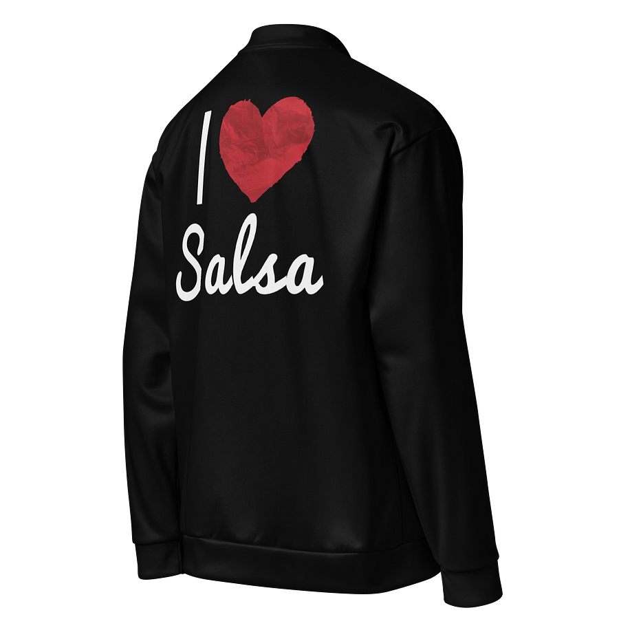 I Love Salsa - Chamarra Bomber Negra All-Over Print Black product image (1)