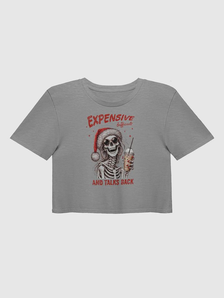 Sassy Skeleton Santa Crop Top product image (4)