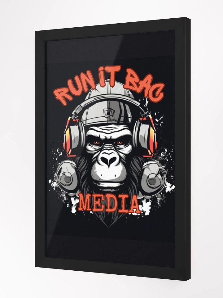 RUN It BAC Media Wall Poster Black product image (2)