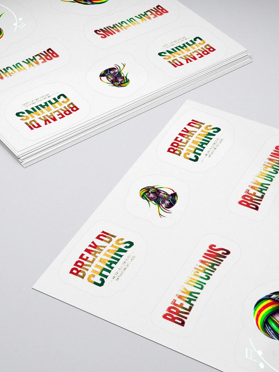 🔥 Break Di Chains – Roots Reggae Sticker Pack (Multiple Sizes) product image (4)
