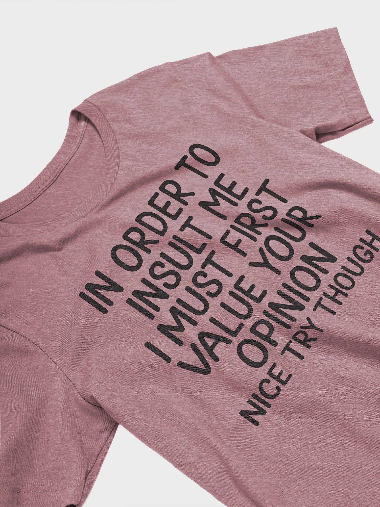 In Order to Insult Me I Must First Value Your Opinion – Funny T-Shirt product image (2)