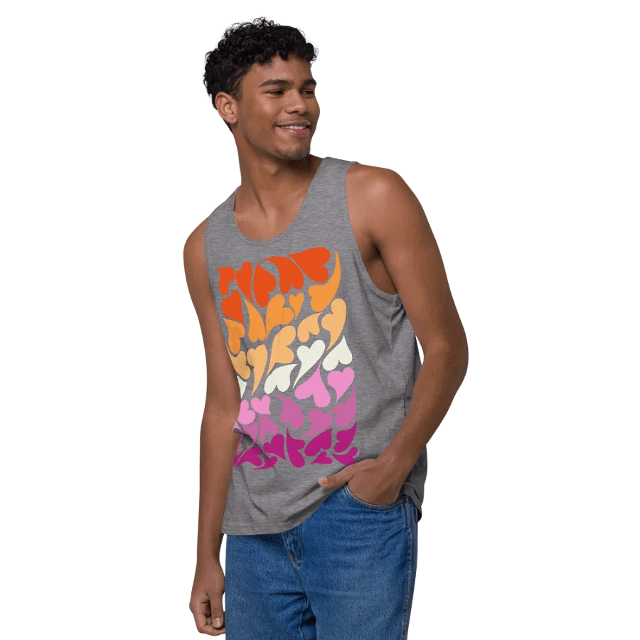 Nestled PRIDE Lesbian Tank Top product image (50)