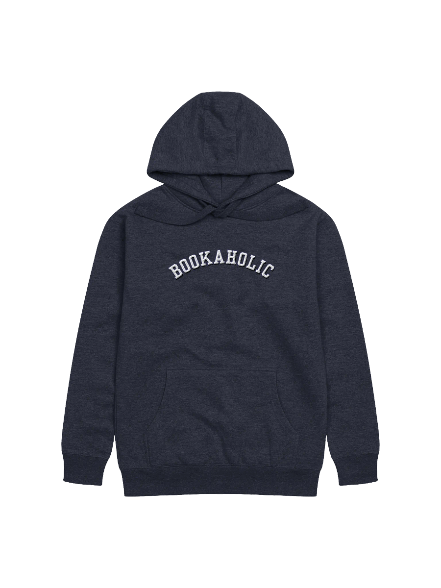 Bookaholic Embroidered Hoodie - Blue Outline product image (1)