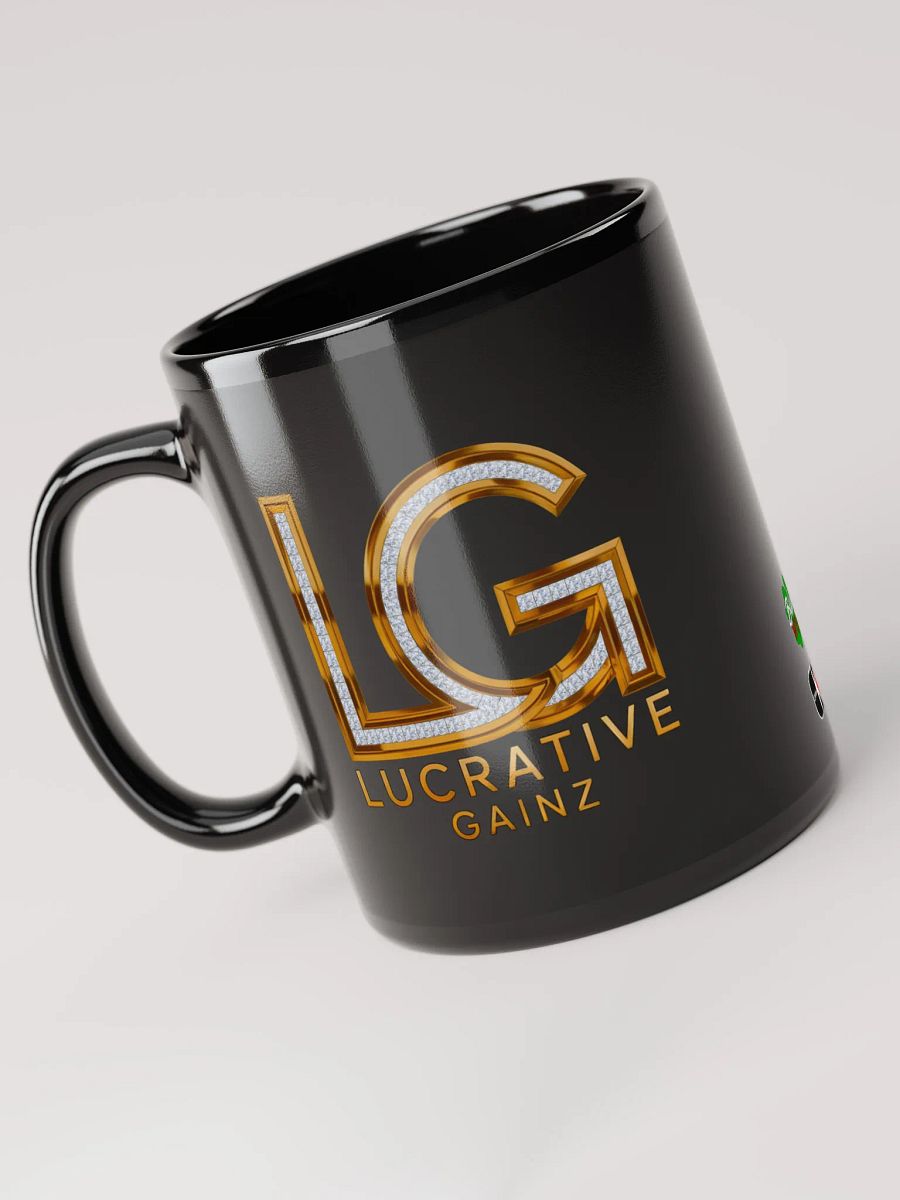 Lucrative Gold Diamonds Black Mug product image (5)