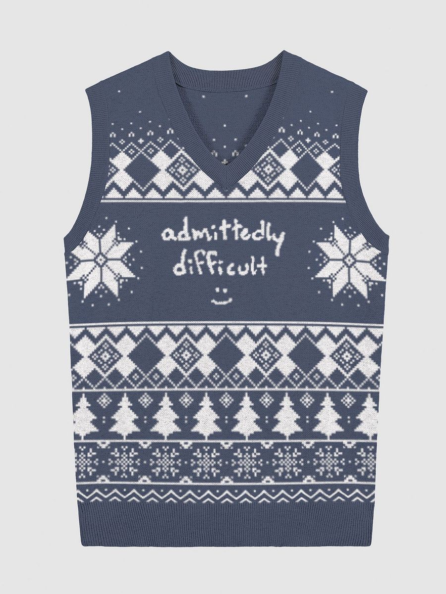 admittedly difficult (holiday 1) knitwear vest product image (1)